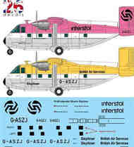Interstol/British Air Services Shorts Skyvan laser decal #TS72098