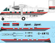 26 Decals  1:72 Loganair Short SC.7 Skyvan laser decal - Pre-Order Item TS72284