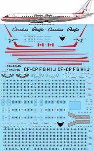  26 Decals  1/144 Canadian Pacific (delivery) Douglas DC-8-43 X14414