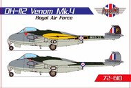  AGB Models  1/72 de Havilland DH-112 Venom Mk.IV RAF AGB72610