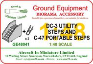  AIM - Ground Equipment  1/48 Douglas DC-3/C-47A Utility Steps & C-47 portable steps GE48041
