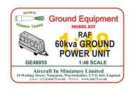  AIM - Ground Equipment  1/48 RAF 60 kva Ground Power Unit (GPU) GE48055