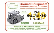 RAF Hallam HE50 tractor - highly detailed 3D printed resin kit with full interior #GE48087