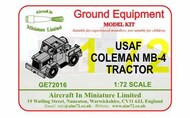  AIM - Ground Equipment  1/72 Coleman MB-4 Tractor Late Vesion GE72016L
