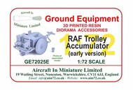  AIM - Ground Equipment  1/72 Trolley - Accumulator: (Early Version) GE72025E