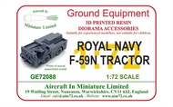 Royal Navy F-59N deck tractor . This is a highly detailed 3D printed resin item #GE72088
