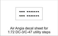 Air Anglia decal sheet-1:72Douglas DC-3/C-47utility steps. #GED72041A