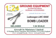  AIM - Ground Equipment  1/24 Ladewagen LWC 500IX - Luftwaffe bomb loader - WWII - 3d-printed GEL24003