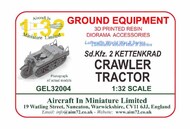  AIM - Ground Equipment  1/32 Kettenkrad Sd Kfz. 2 - Luftwaffe Half-track Tractor - WWII 3d-prinred GEL32004