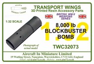  AIM - Transport Wings  1/32 8,000 lb blockbuster bomb TWC32073