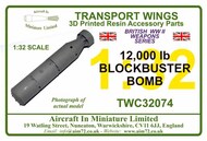  AIM - Transport Wings  1/32 12,000 lb blockbuster bomb TWC32074