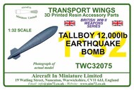  AIM - Transport Wings  1/32 Tallboy bomb TWC32075
