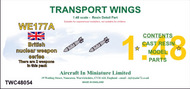  AIM - Transport Wings  1/48 WE177A (short body) - British nuclear weapon series TWC48054