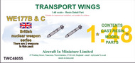  AIM - Transport Wings  1/48 WE177B & C (long body) - British nuclear weapon series TWC48055
