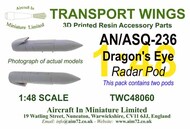  AIM - Ground Equipment  1/48 AN/ASQ-236 Dragon's Eye Radar Pod(2 pod pack) TWC48060