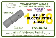 AIM - Transport Wings  1/48 8,000 lb blockbuster bomb. TWC48073