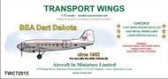  AIM - Transport Wings  1/72 BEA Dart Dakota conversion set TWC72015