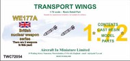  AIM - Transport Wings  1/72 WE177A (short body) - British nuclear weapon series TWC72054