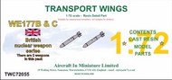  AIM - Transport Wings  1/72 WE177B & C ( long body) - British nuclear weapon series TWC72055
