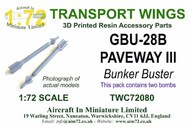  AIM - Transport Wings  1/72 GBU-28B Paveway III Bunker Buster (pack of 2) TWC72080