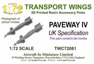  AIM - Transport Wings  1/72 Paveway IV UK Specification (pack of 2) TWC72081