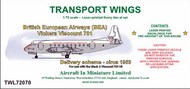  AIM - Transport Wings  1/72 British European Airways (BEA) Vickers Viscount 701 TWL72070