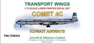 de Havilland Comet 4C decal set v Kuwait Airways. http://www.aim72.co.uk/page90.html #TWL7208202