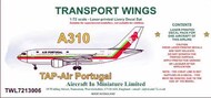  AIM - Transport Wings  1/72 Airbus A310 decal set TAP  Air Portugal TWL7213006