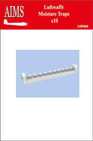  Aims  1/24 Luftwaffe Moisture Traps x 10 - for any high altitude Luftwaffe subject like the Bf.109G-1 / Bf-109G-3 / Bf-109G-5 AIMS24P008