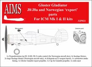  Aims  1/32 Swedish J8 conversion for the ICM Gloster Gladiator Mk.II AIMS32P021