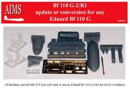 Messerschmitt Bf.110G-2/R1 update or conversion for any Eduard Bf.110G #AIMS48P024