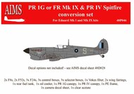  Aims  1/48 Supermarine Spitfire PR.IG / IV or FR.IX - for Eduard Mk.I or Mk.IX kits AIMS48P046