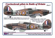  AML Decals  1/144 Hawker Hurricane Mk.I Czechoslovak pilots in Battle of Britain AMLC4016