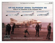  AOA Decals  1/32 Pukin' Dogs: Taproom 102 - USN McDonnell F-4J Phantom in the Vietnam War. AOA32016