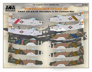  AOA Decals  1/32 Vietnamese Spads (2) - VNAF Douglas AD-6/A-1H Skyraiders in the Vietnam War. AOA32018