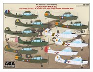  AOA Decals  1/32 Dogs of War (2) - U.S. Army/USMC/VNAF Cessna O-1A Bird Dogs in the Vietnam War. AOA32020