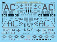  AOA Decals  1/32 VA-75 SUNDAY PUNCHERS (2). USN Grumman A-6E TRAM Intruders in the Cold War & Desert Storm. AOA32028