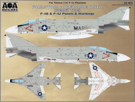  AOA Decals  1/32 Phantom Airframe Data (Stencil Type) - F-4B F-4J Phantom II Panels & Markings AOA32031