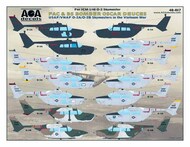  AOA Decals  1/48 O-2A O-2B Skymasters in the Vietnam War: FAC & BS Bomber Oscar Deuces OUT OF STOCK IN US, HIGHER PRICED SOURCED IN EUROPE AOA48017