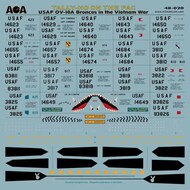  AOA Decals  1/48 'Tally-Ho on the FAC' - USAF North-American/Rockwell OV-10D Broncos in the Vietnam War OUT OF STOCK IN US, HIGHER PRICED SOURCED IN EUROPE AOA48020