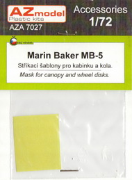  AZ Model  1/72 Martin-Baker MB.5 canopy mask (AZM) AZMA7027
