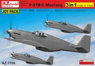 North-American P-51B/P-51C (sprues only), 3 sets #AZM7708