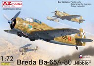  AZ Model  1/72 Breda Ba.65A-80 Nibbio (Italian Service) - Pre-Order Item AZM7875