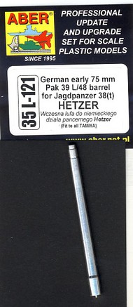 Aber Accessories  1/35 BARREL FOR EARLY HETZER 1:35 ABR35L121