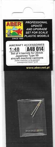  Aber Accessories  1/48 Japanese 20 mm Type 99 Cannon (2) ABRA48014