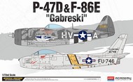  Academy  1/72 P-47D & F84E Gabreski US Fighter (2 Kits) ACY12530