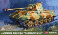  Academy  1/72 German King Tiger Henschel Turrett Tank ACY13423