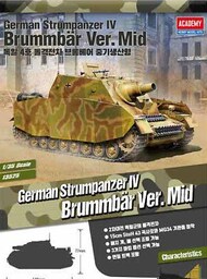  Academy  1/35 German Sturmpanzer IV Brummbar Mid Version Tank (New Tool) ACY13525