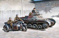  Academy  1/35 German Panzer I Ausf B & Motorcycle w/3 Figures (New Tool) - Pre-Order Item ACY13556