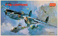  Academy  1/48 NO DECALS - Lockheed P-38J Lightning ND-ACY2126